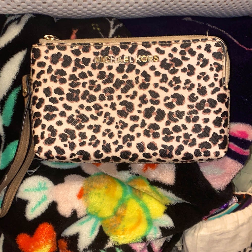 Michael Kors Cheetah Wristlet